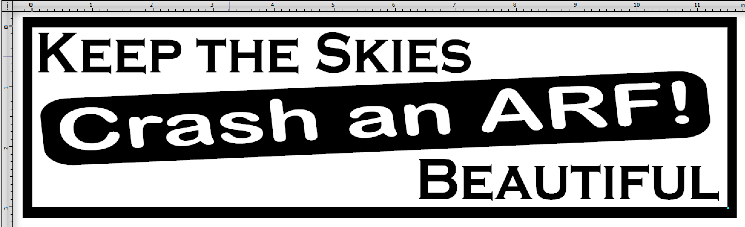 (image for) Keep the skies beautiful.